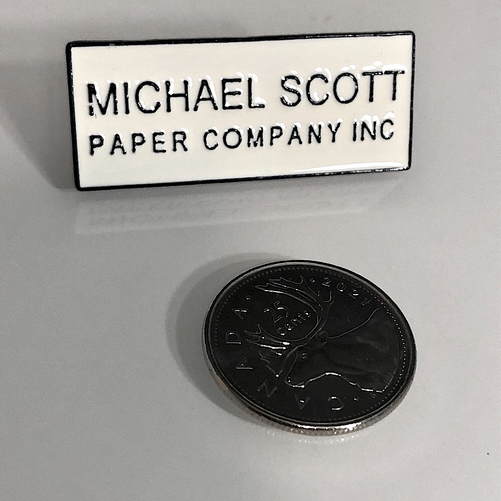🟥SOLD🟥💰3 for $30💰 The Office-Michael Scott Paper Company Enamel Pin Brooch